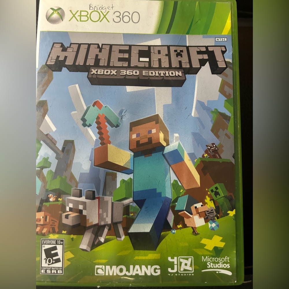 Minecraft for Xbox 360 Video Game Disc and Case Only Pre-owned Fair condition